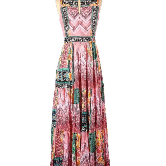 Anthropologie Alessandra Maxi Dress Bhanuni by Jyoti 4 S/XS NWOT - Picture 7 of 7